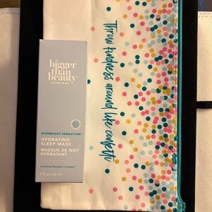 thrive causemetics Hydrating Sleep Mask with New Makeup Bag